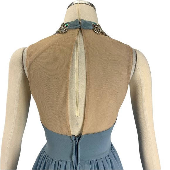 City Studio 1 Dress Prom Formal Blue Rhinestone - Picture 9 of 9